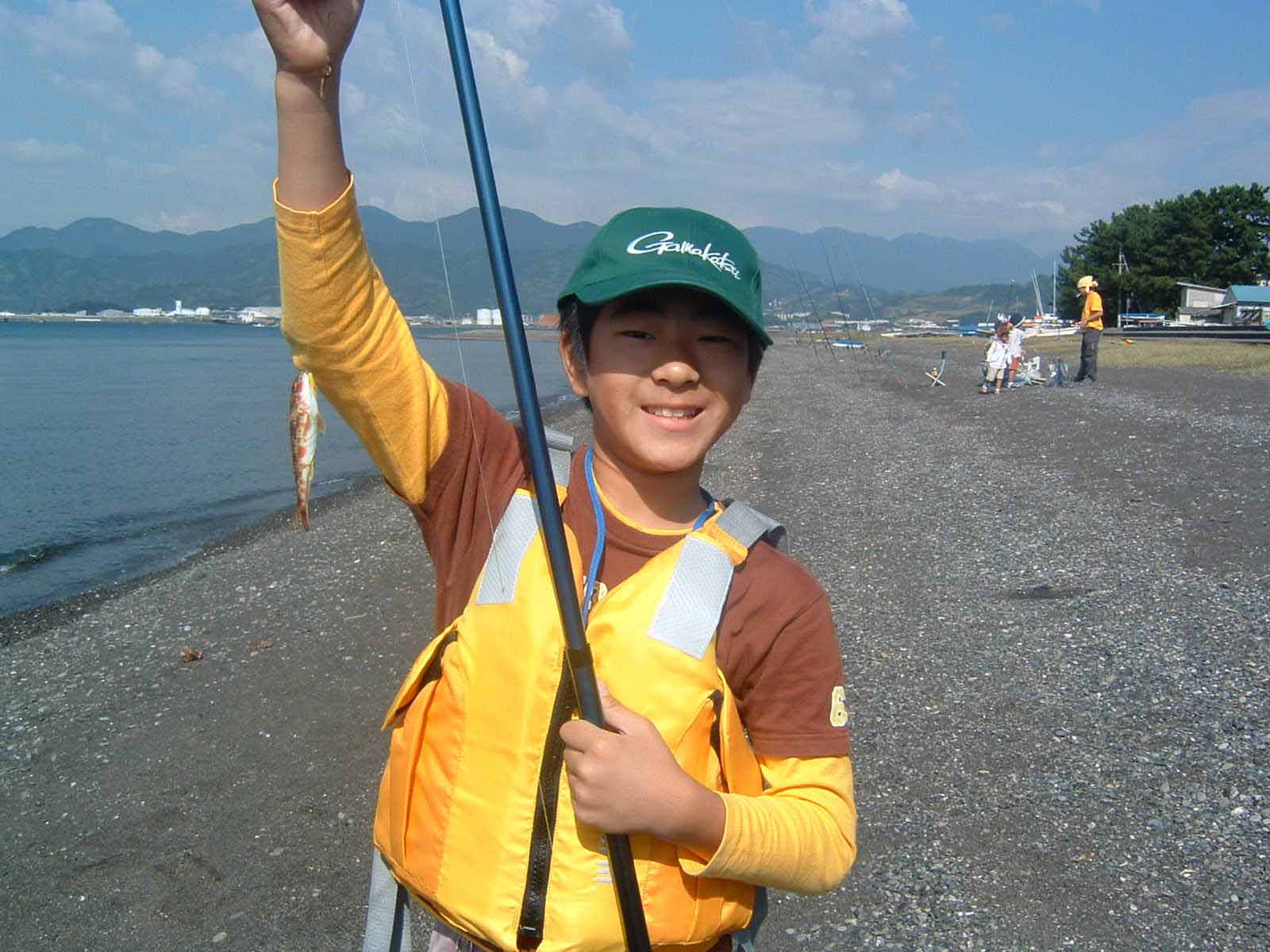 投げ釣り中