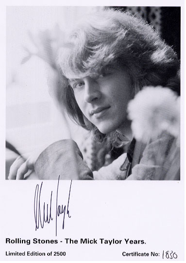 The Mick Taylor Years サイン入り